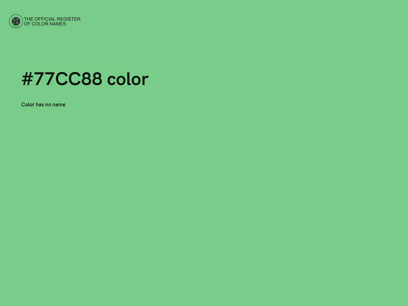 #77CC88 color image