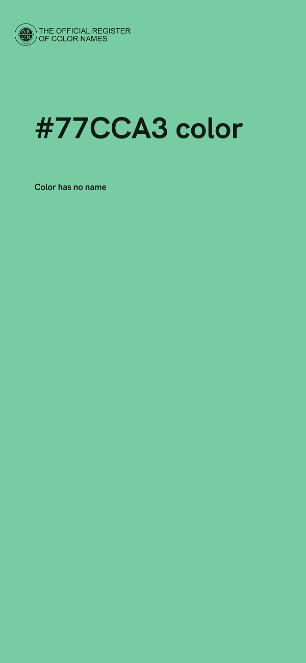 #77CCA3 color image