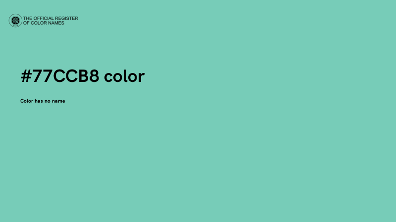 #77CCB8 color image