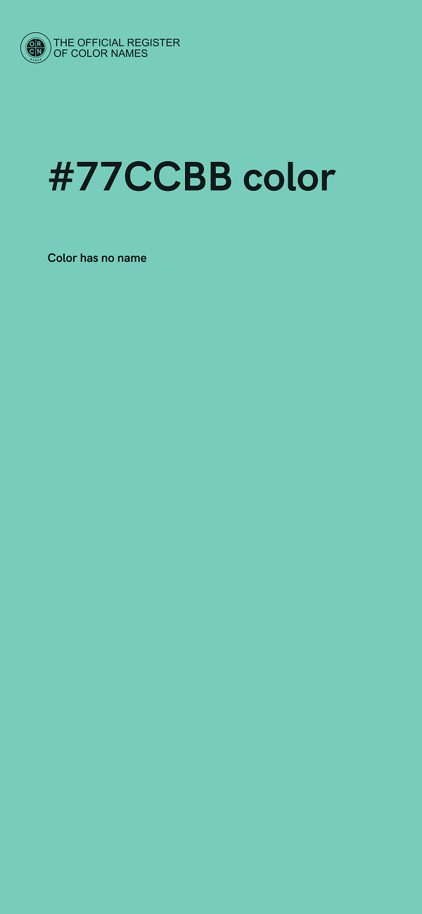 #77CCBB color image