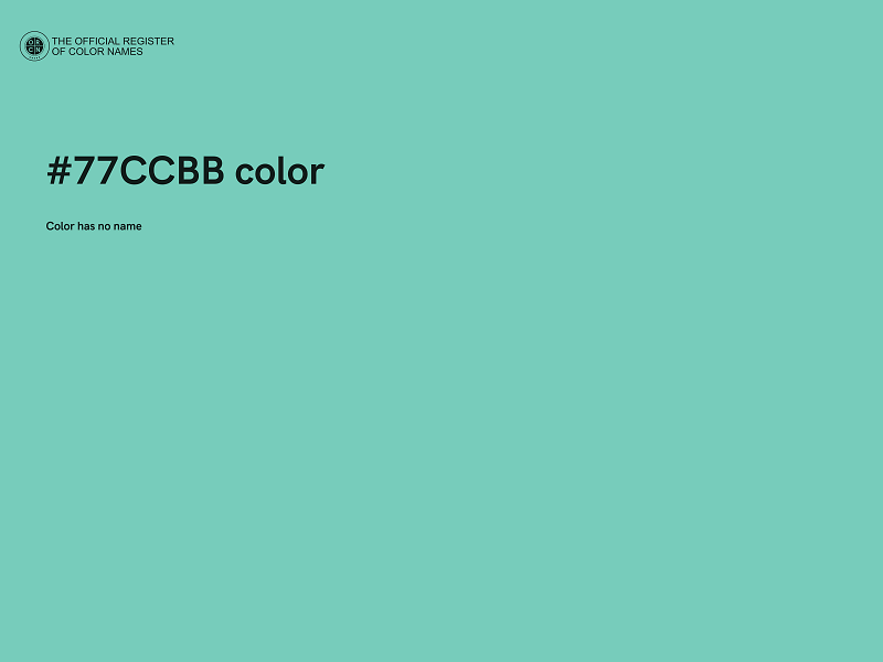 #77CCBB color image