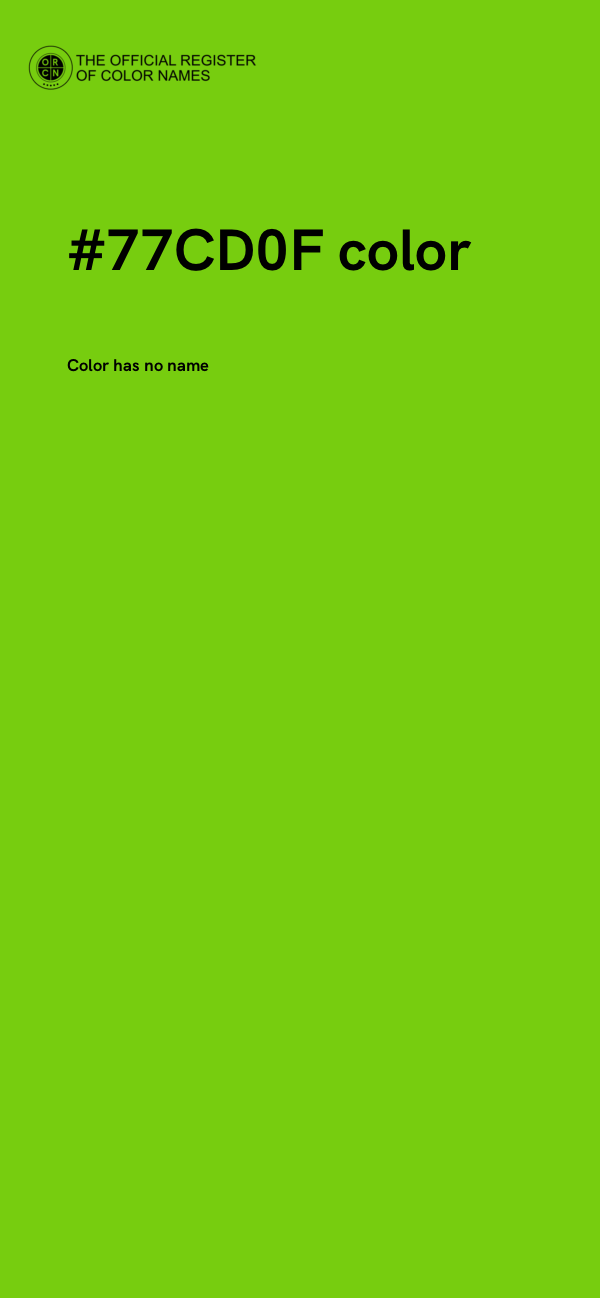 #77CD0F color image