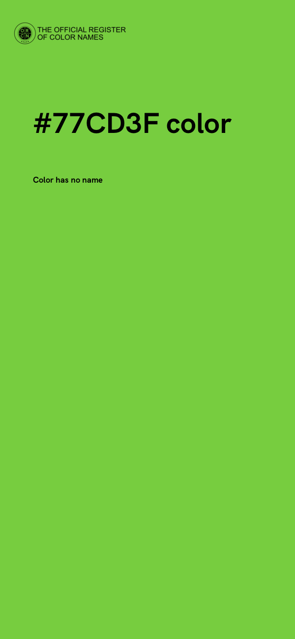 #77CD3F color image