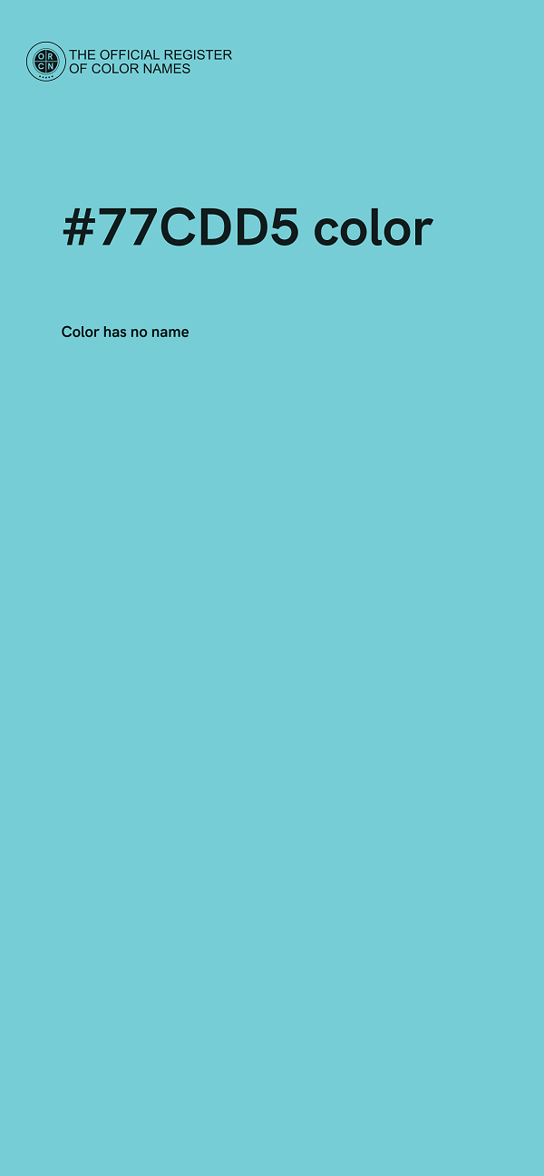 #77CDD5 color image