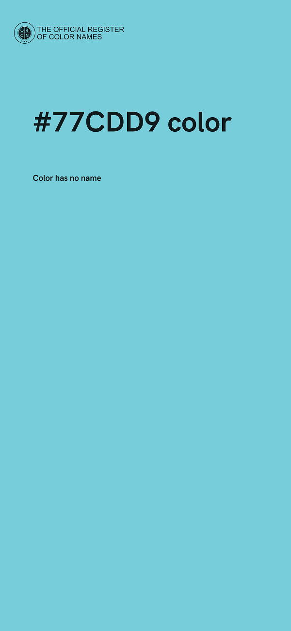 #77CDD9 color image