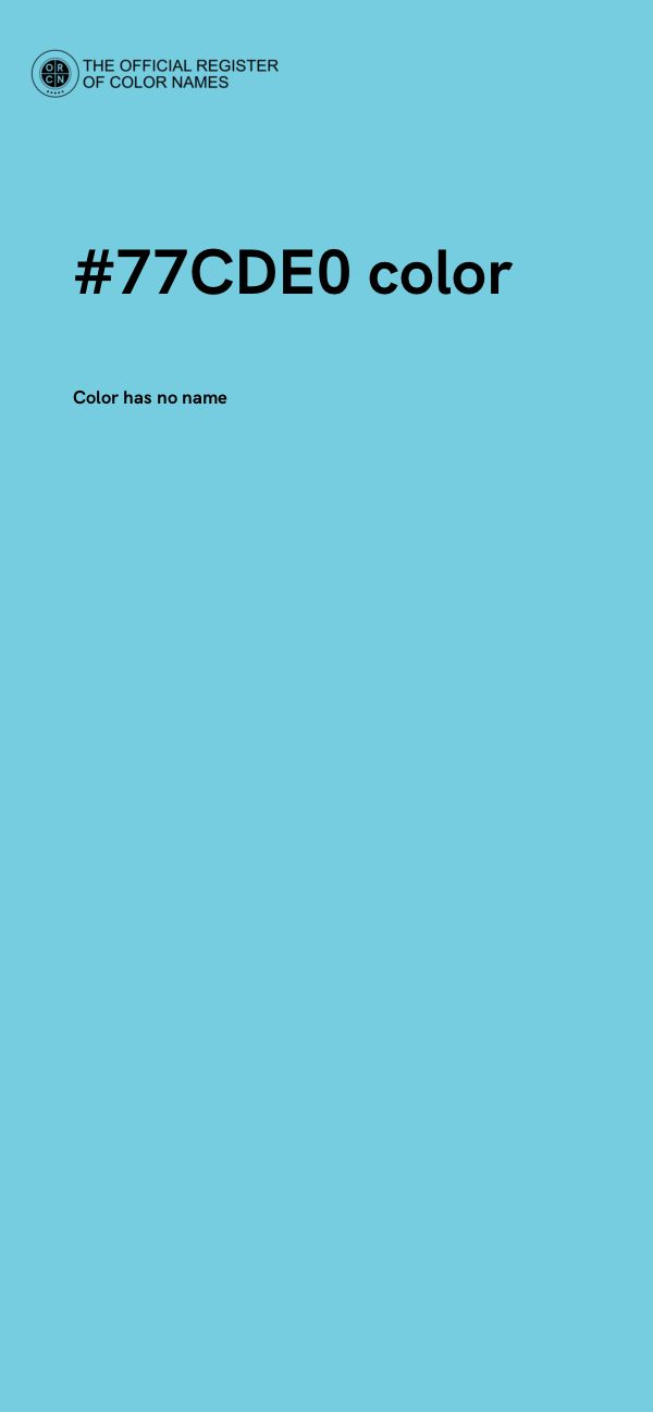 #77CDE0 color image