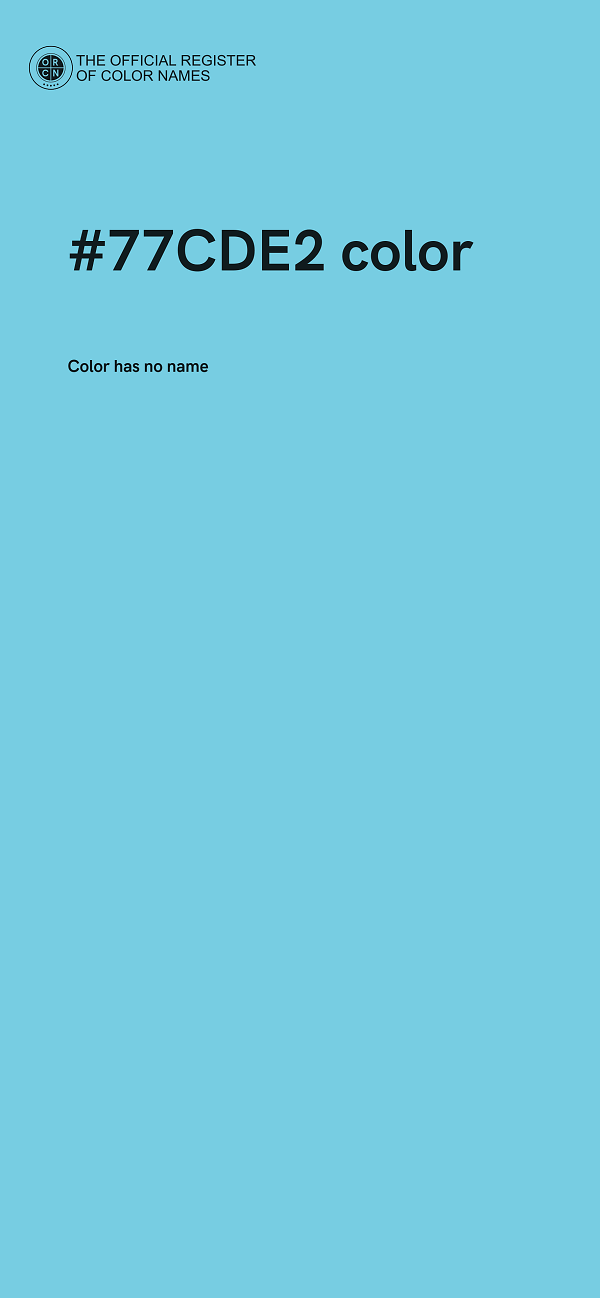 #77CDE2 color image