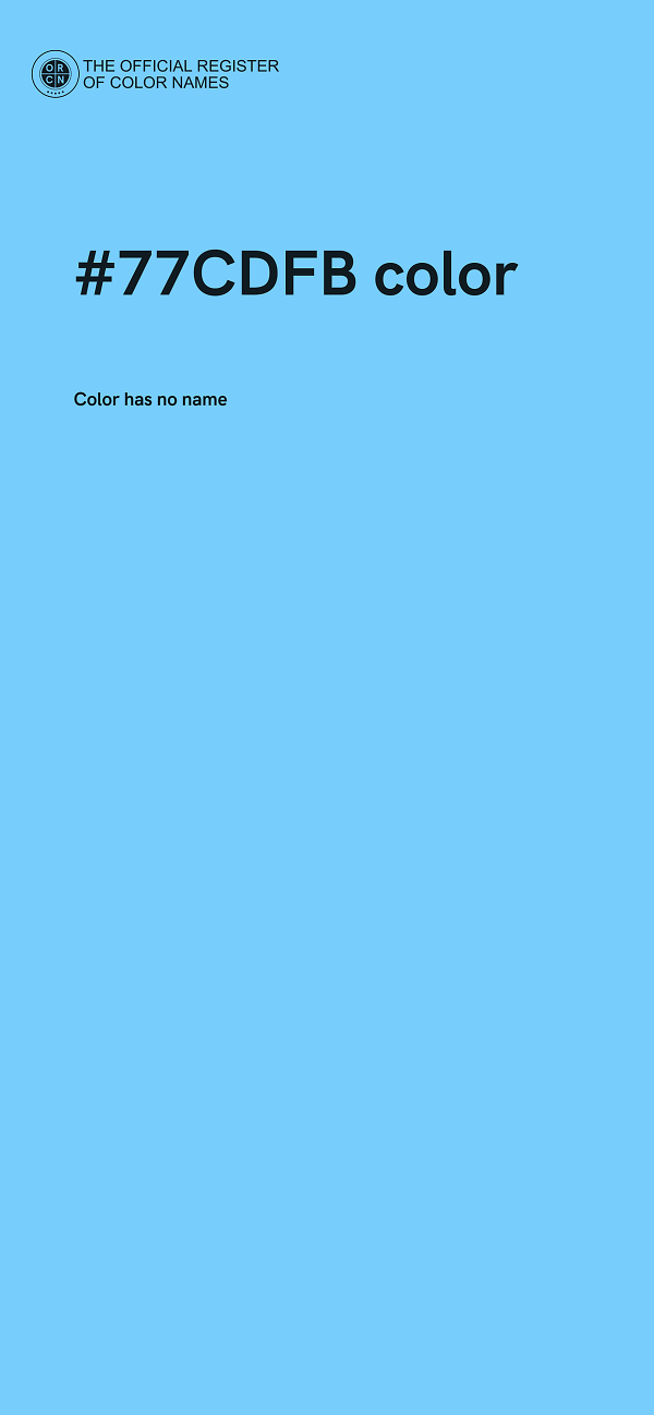 #77CDFB color image