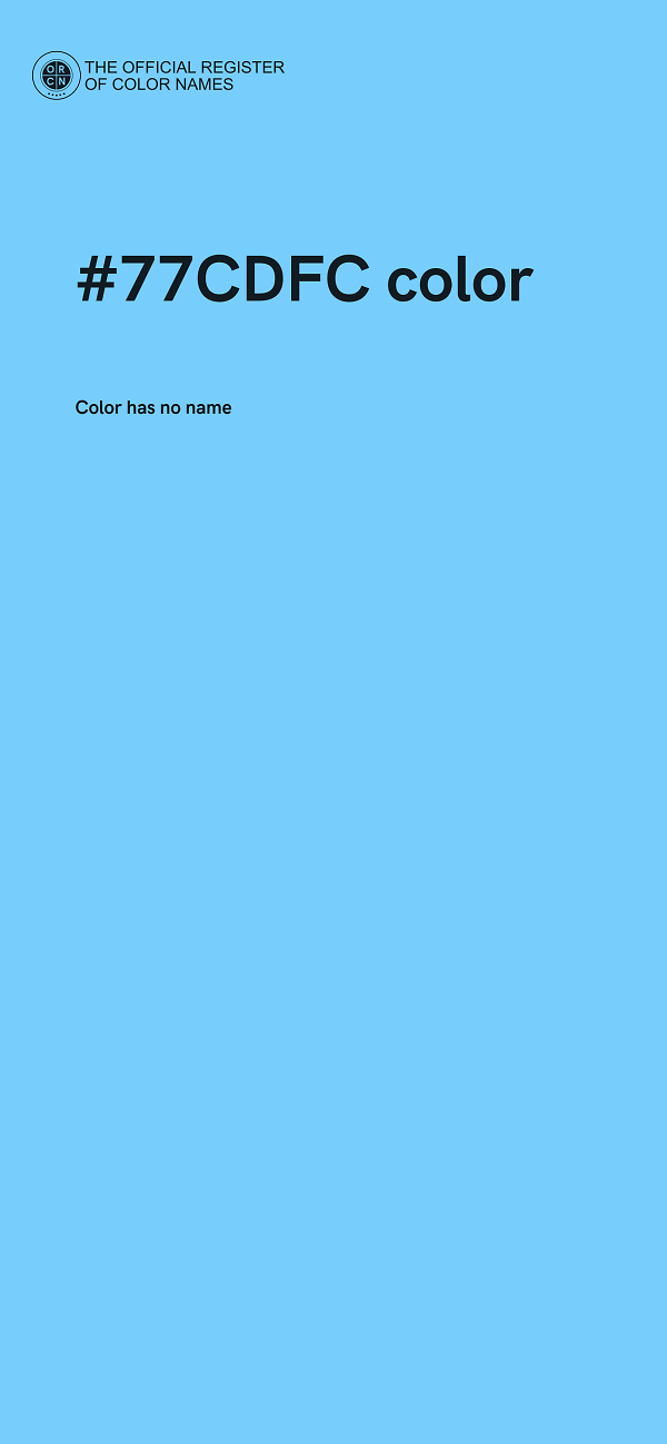 #77CDFC color image