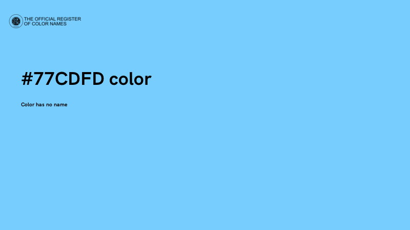 #77CDFD color image