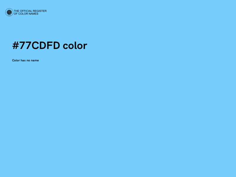 #77CDFD color image