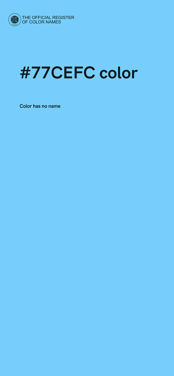 #77CEFC color image