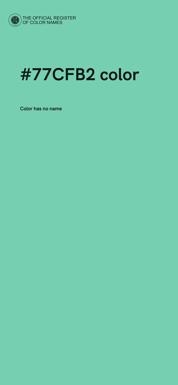 #77CFB2 color image