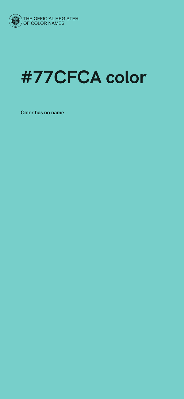 #77CFCA color image