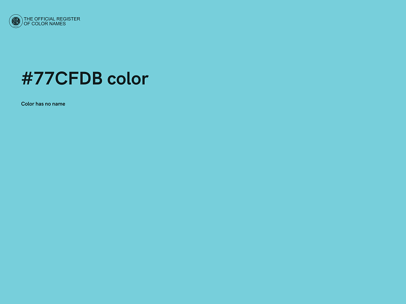 #77CFDB color image