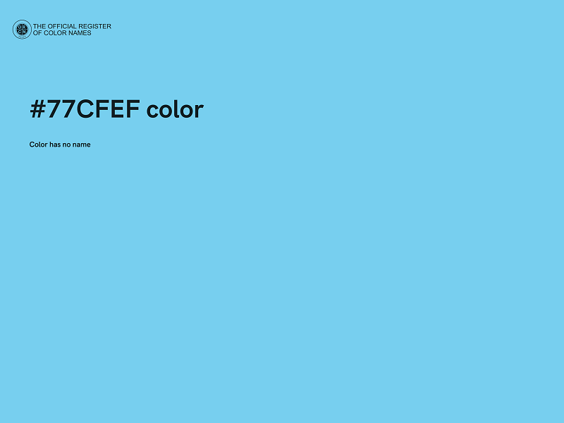 #77CFEF color image