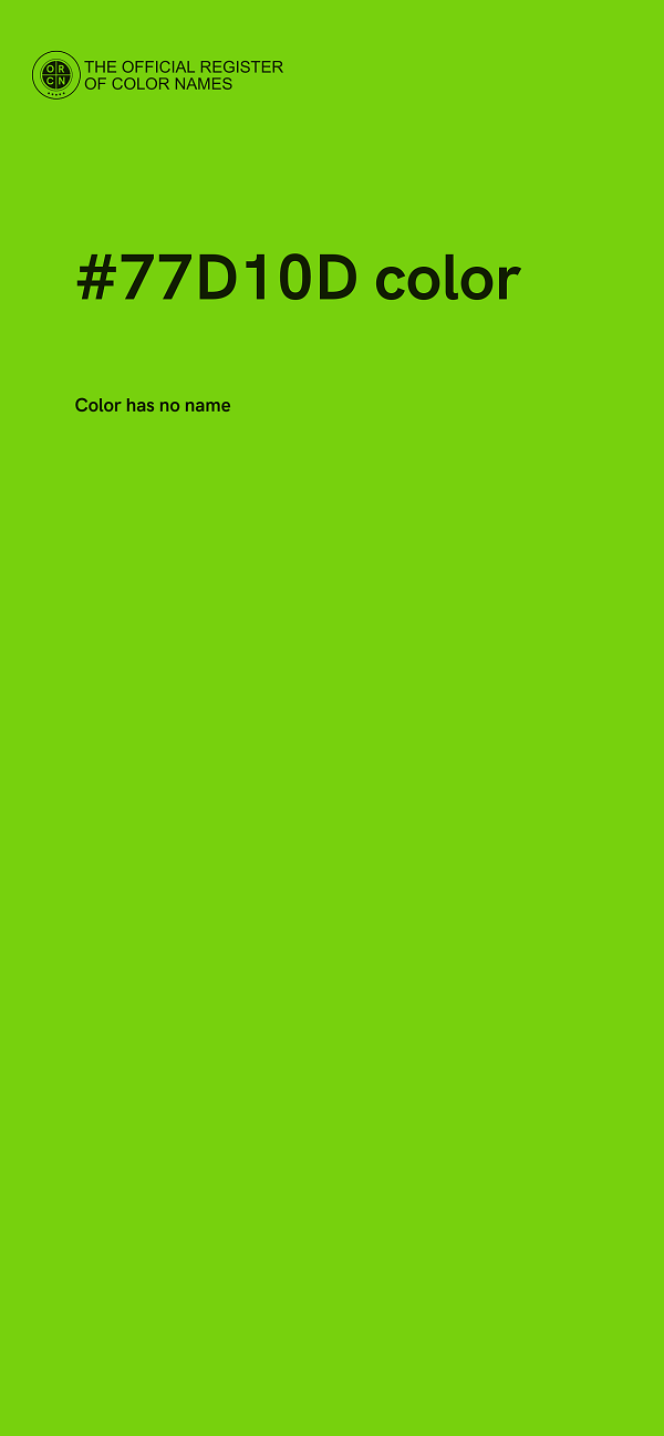 #77D10D color image