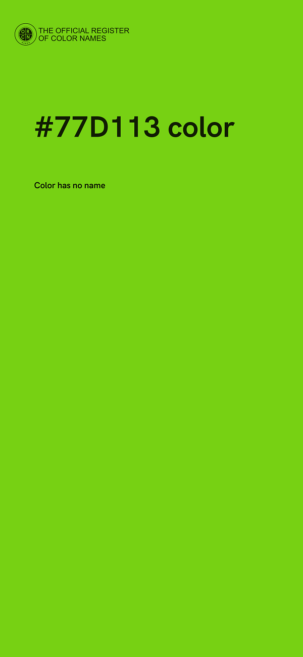 #77D113 color image