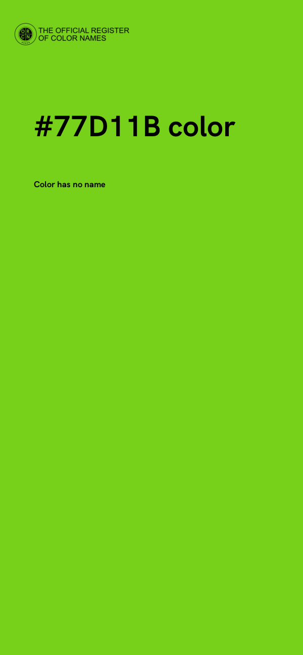 #77D11B color image