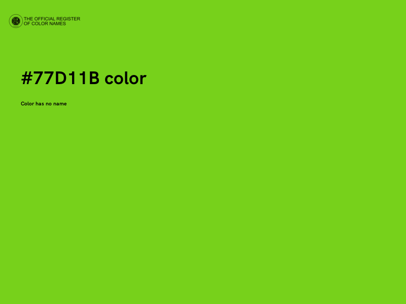 #77D11B color image