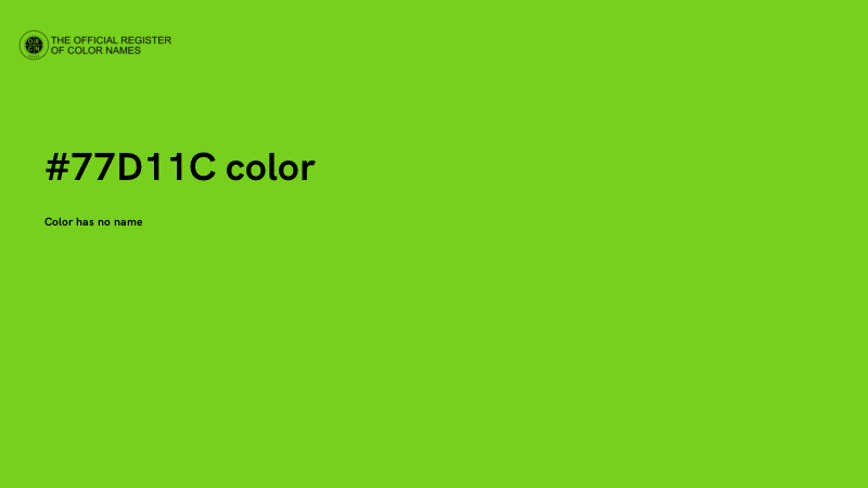 #77D11C color image