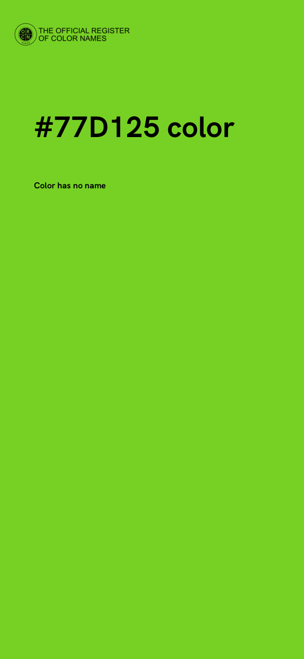 #77D125 color image