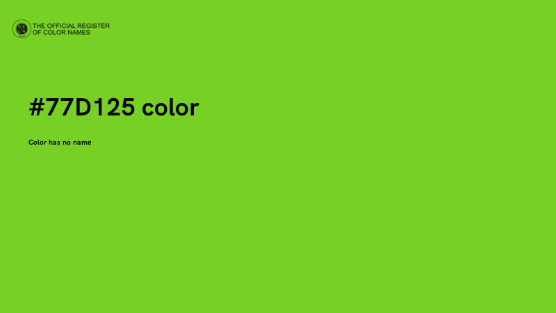 #77D125 color image