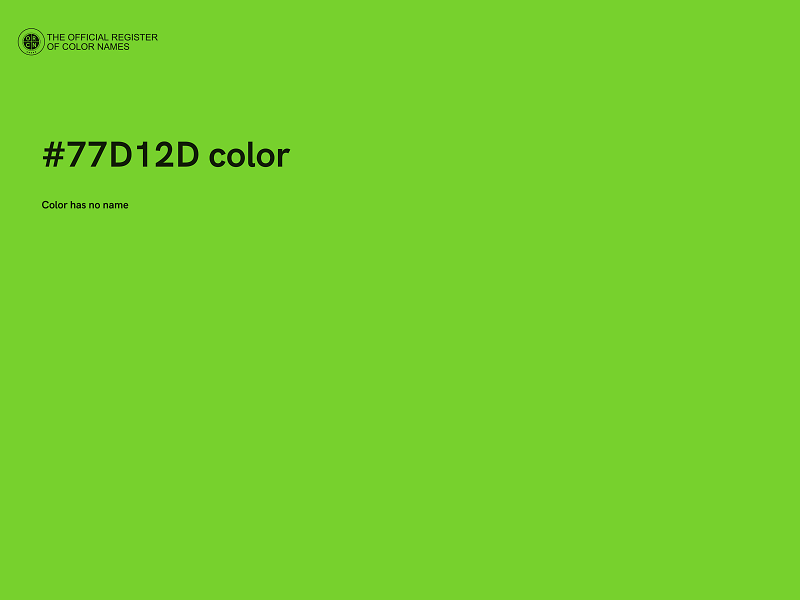 #77D12D color image