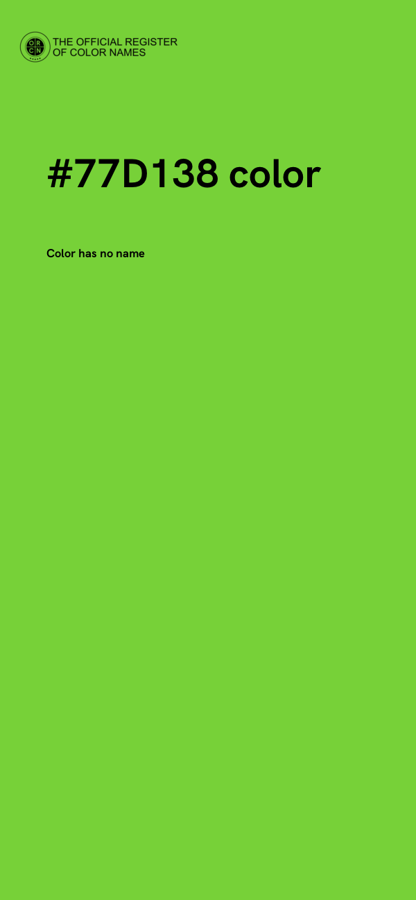 #77D138 color image