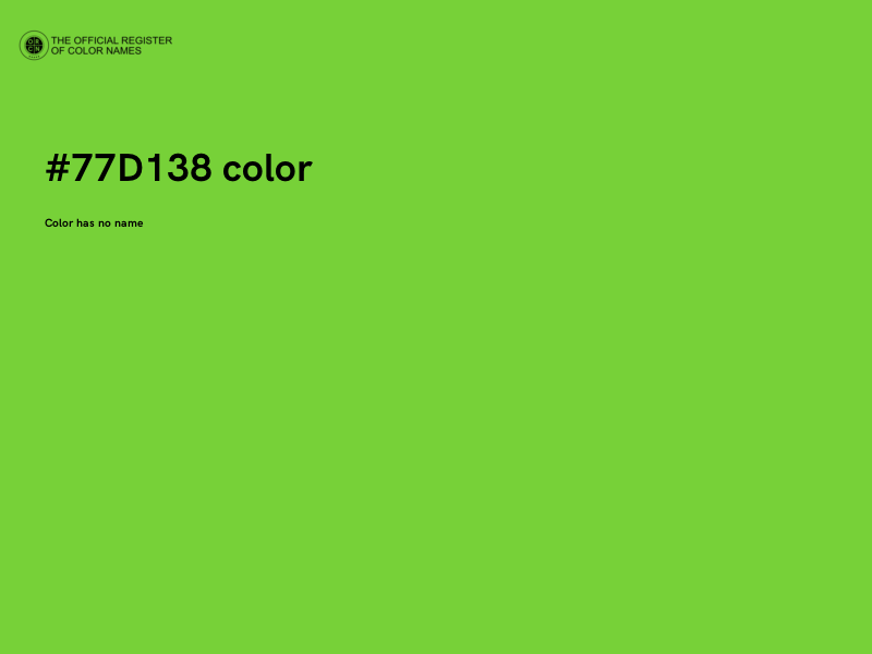 #77D138 color image
