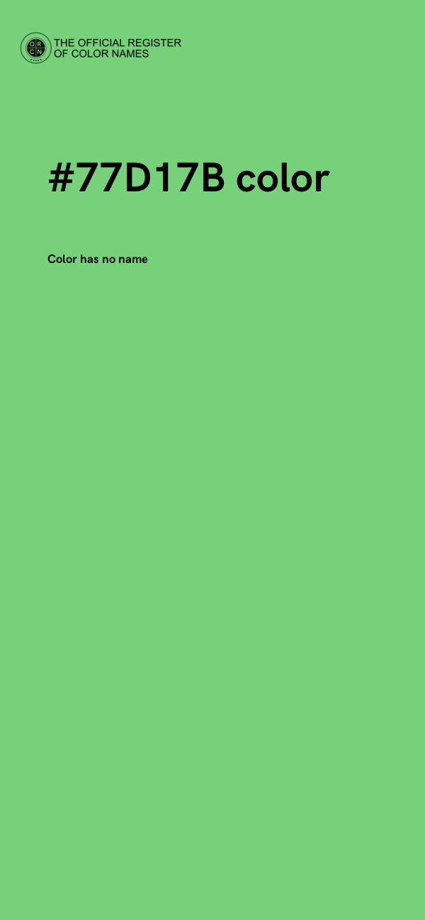 #77D17B color image