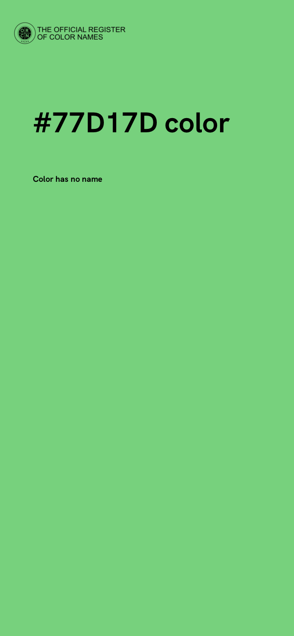 #77D17D color image