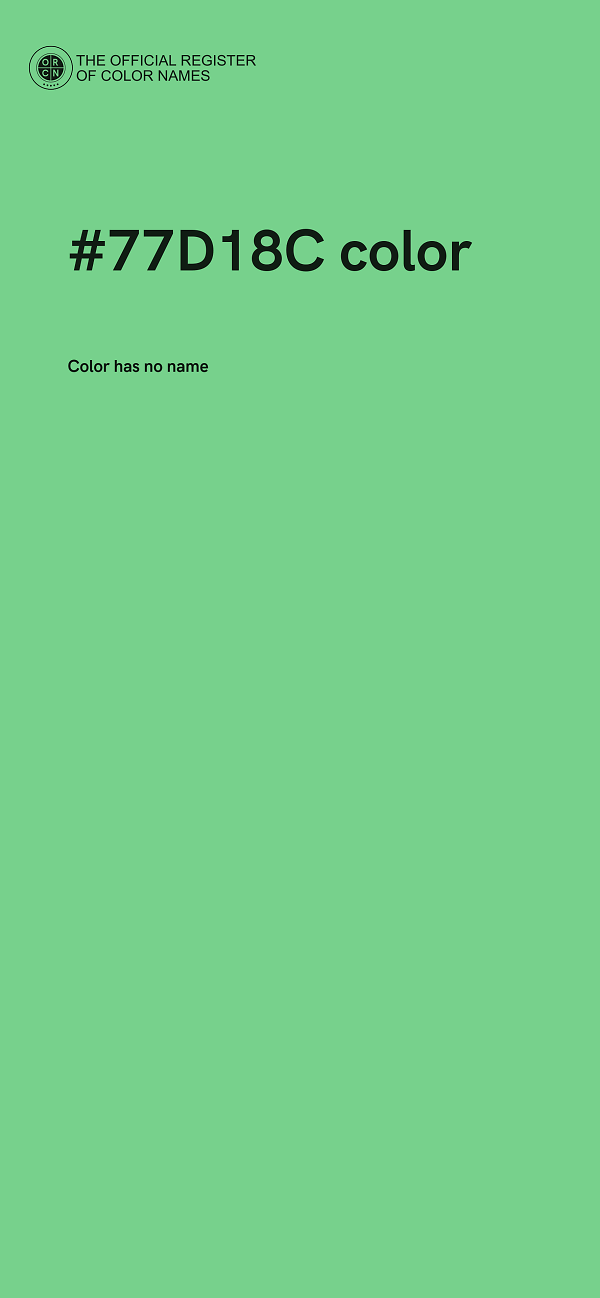#77D18C color image