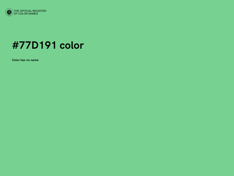 #77D191 color image