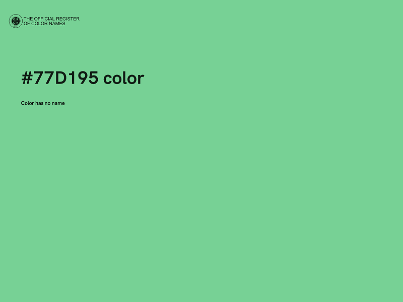 #77D195 color image