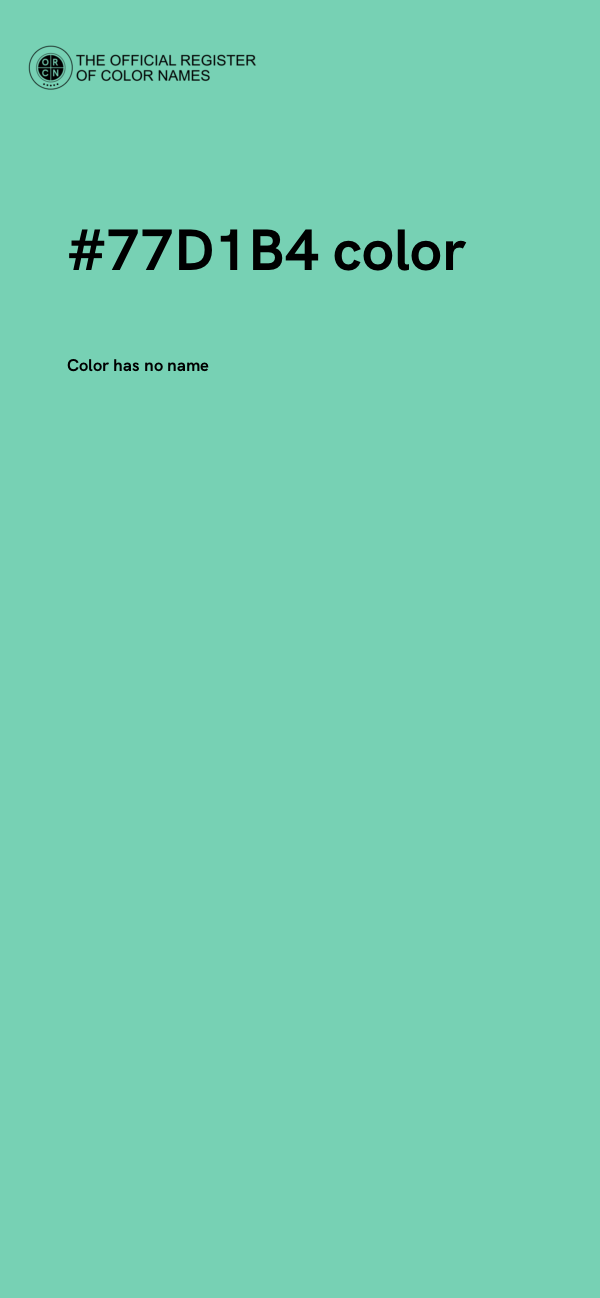 #77D1B4 color image
