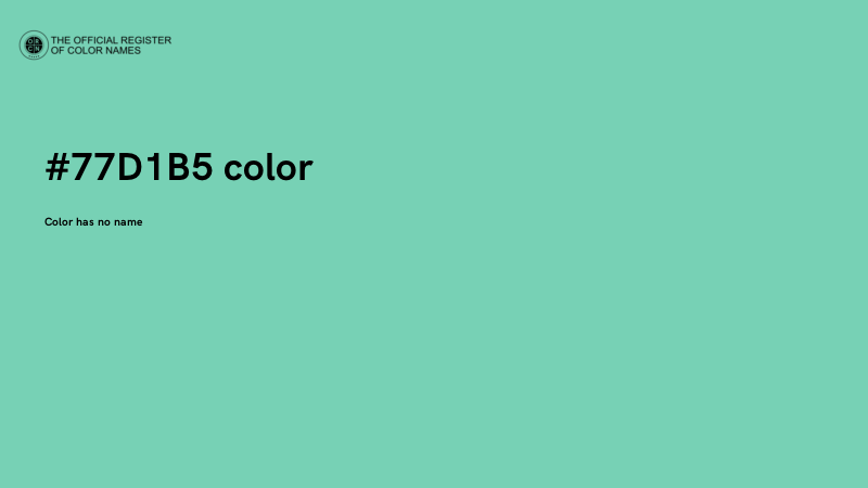#77D1B5 color image