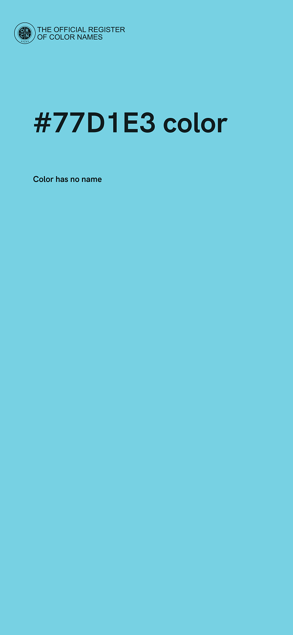 #77D1E3 color image
