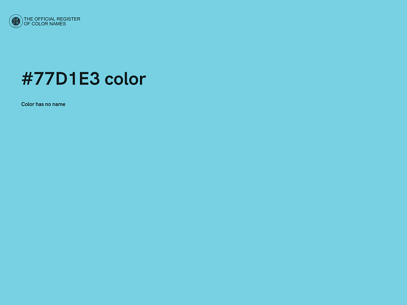 #77D1E3 color image