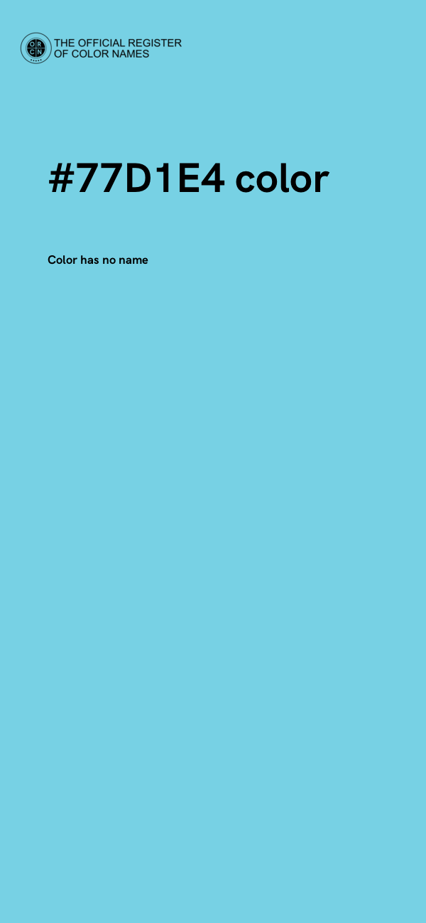 #77D1E4 color image