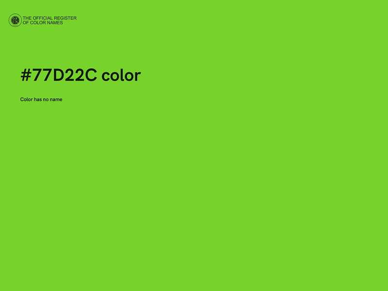 #77D22C color image