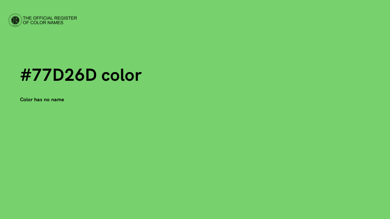 #77D26D color image