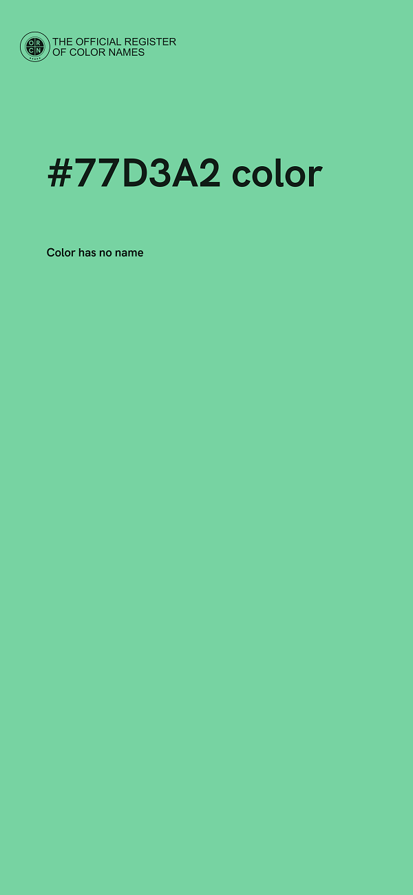 #77D3A2 color image