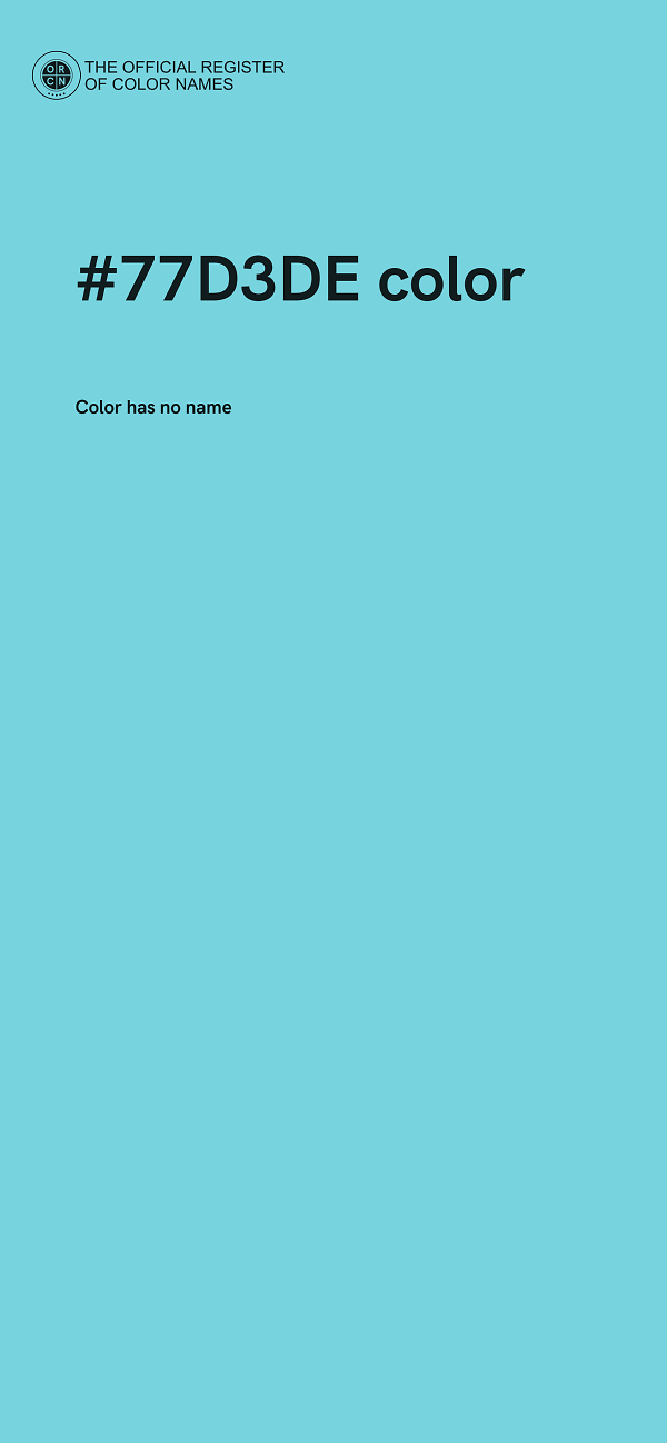 #77D3DE color image
