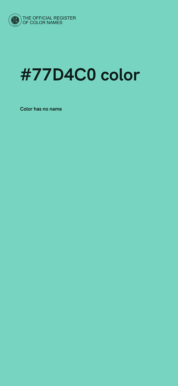#77D4C0 color image