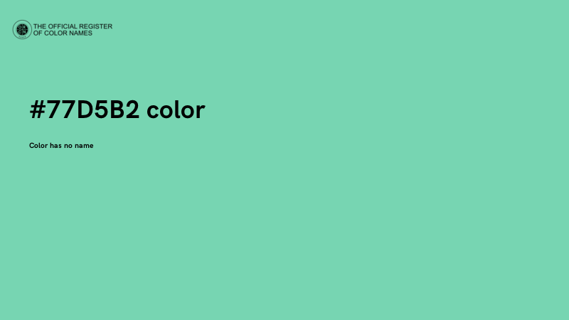 #77D5B2 color image