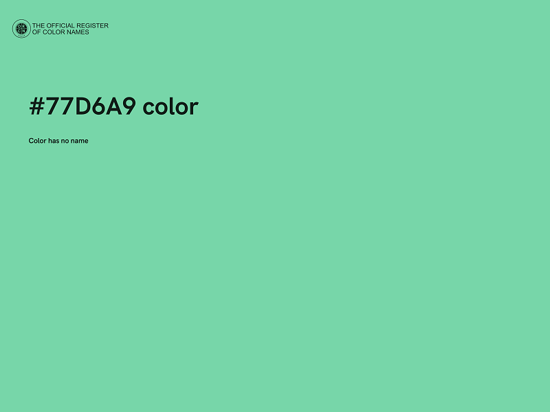 #77D6A9 color image