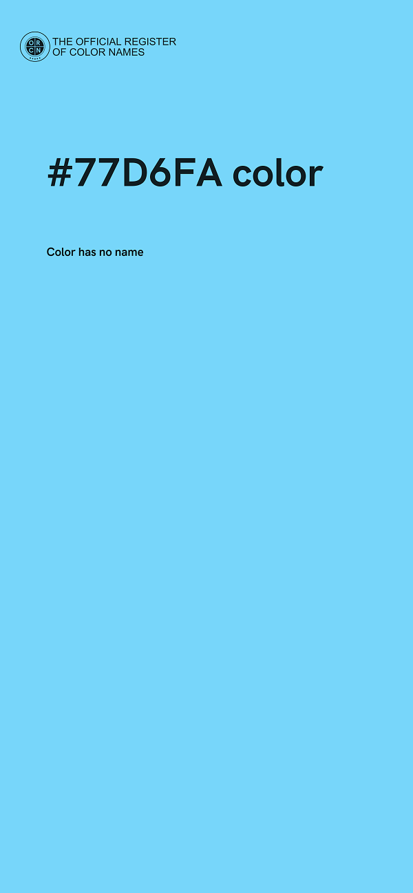 #77D6FA color image