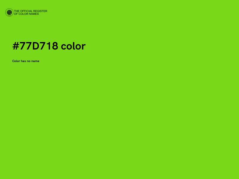#77D718 color image