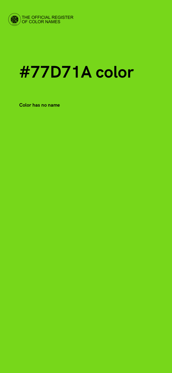 #77D71A color image
